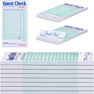 Green Guest Check Pads